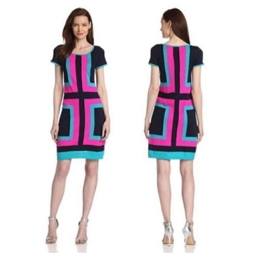 Lilly Pulitzer Isabella Colorblock Retro Sweater Dress Size M NWT